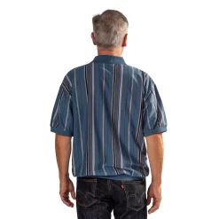 Men's Classics By Palmland Striped Banded-Hem Shirt -Cheap Mens Casual Outdoor Clothing Store 5815140 ALT2