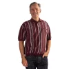 Men's Classics By Palmland Striped Banded-Hem Shirt 2 Men's Classics By Palmland Striped Banded-Hem Shirt -Cheap Mens Casual Outdoor Clothing Store 5815140 Burgundy