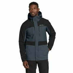 Men's Eddie Bauer Funski Insulated Jacket -Cheap Mens Casual Outdoor Clothing Store 5860371 Black