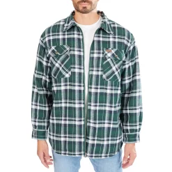 Men's Smith's Workwear Zip-Front Sherpa-Lined Flannel Shirt Jacket 7 Men's Smith's Workwear Zip-Front Sherpa-Lined Flannel Shirt Jacket -Cheap Mens Casual Outdoor Clothing Store 5869373 Hunter