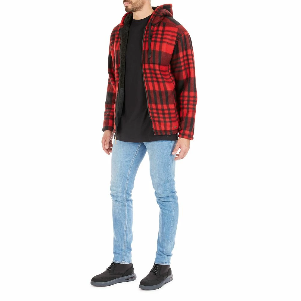 Men's Smith's Workwear Butter-Sherpa Lined Plaid Hooded Jacket 12 Men's Smith's Workwear Butter-Sherpa Lined Plaid Hooded Jacket - Image 10