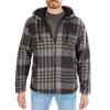 Men's Smith's Workwear Butter-Sherpa Lined Plaid Hooded Jacket