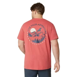 Men's Big & Tall Eddie Bauer Graphic Tee -Cheap Mens Casual Outdoor Clothing Store 5895193 Chili