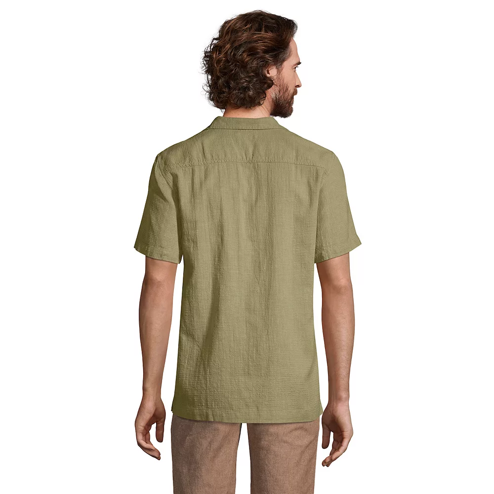 Men's Lands' End Linen Vacation Shirt 6 Men's Lands' End Linen Vacation Shirt - Image 4