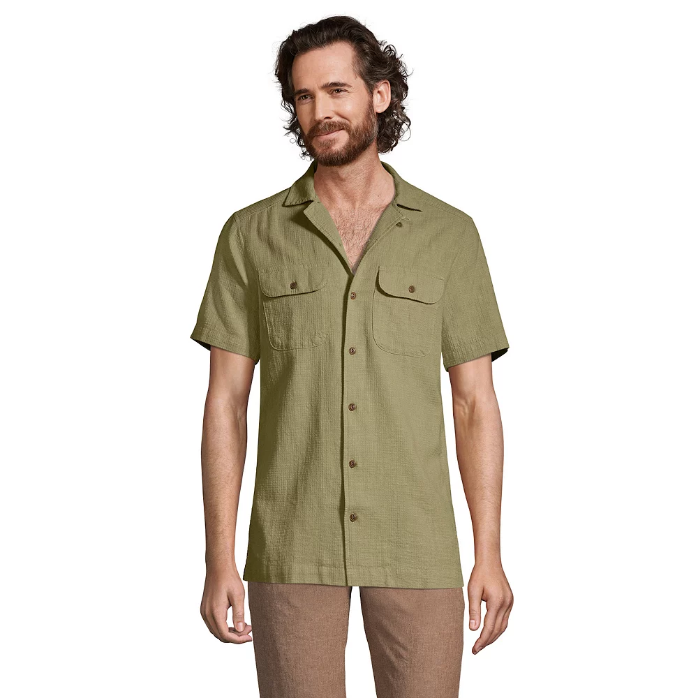 Men's Lands' End Linen Vacation Shirt 4 Men's Lands' End Linen Vacation Shirt - Image 2
