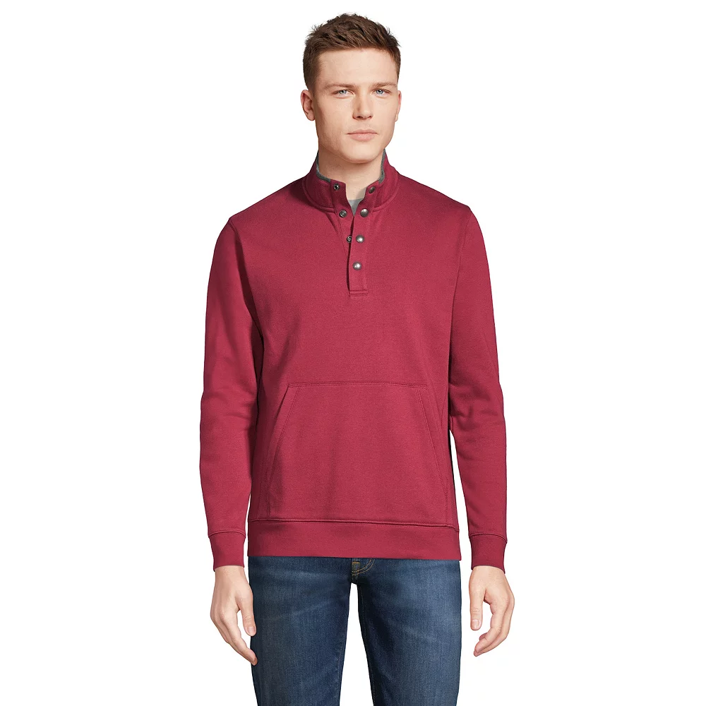 Men's Lands' End Serious Sweats Mockneck Sweater 4 Men's Lands' End Serious Sweats Mockneck Sweater - Image 2