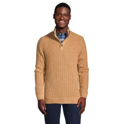 Men's Lands' End Button Mockneck Sweater 9 Men's Lands' End Button Mockneck Sweater -Cheap Mens Casual Outdoor Clothing Store 5914204 Vicuna Heather