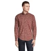 Men's Lands' End Traditional-Fit Essential Lightweight Poplin Shirt -Cheap Mens Casual Outdoor Clothing Store 5918286 Rich Burgundy Flower
