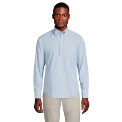 Men's Lands' End Traditional-Fit Essential Lightweight Poplin Shirt -Cheap Mens Casual Outdoor Clothing Store 5918286 Soft Blue Haze