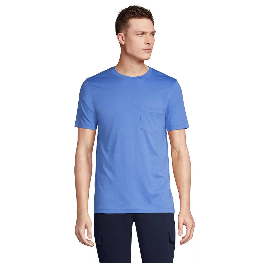 Big & Tall Lands' End Supima Pocket Tee 10 Big & Tall Lands' End Supima Pocket Tee - Image 8
