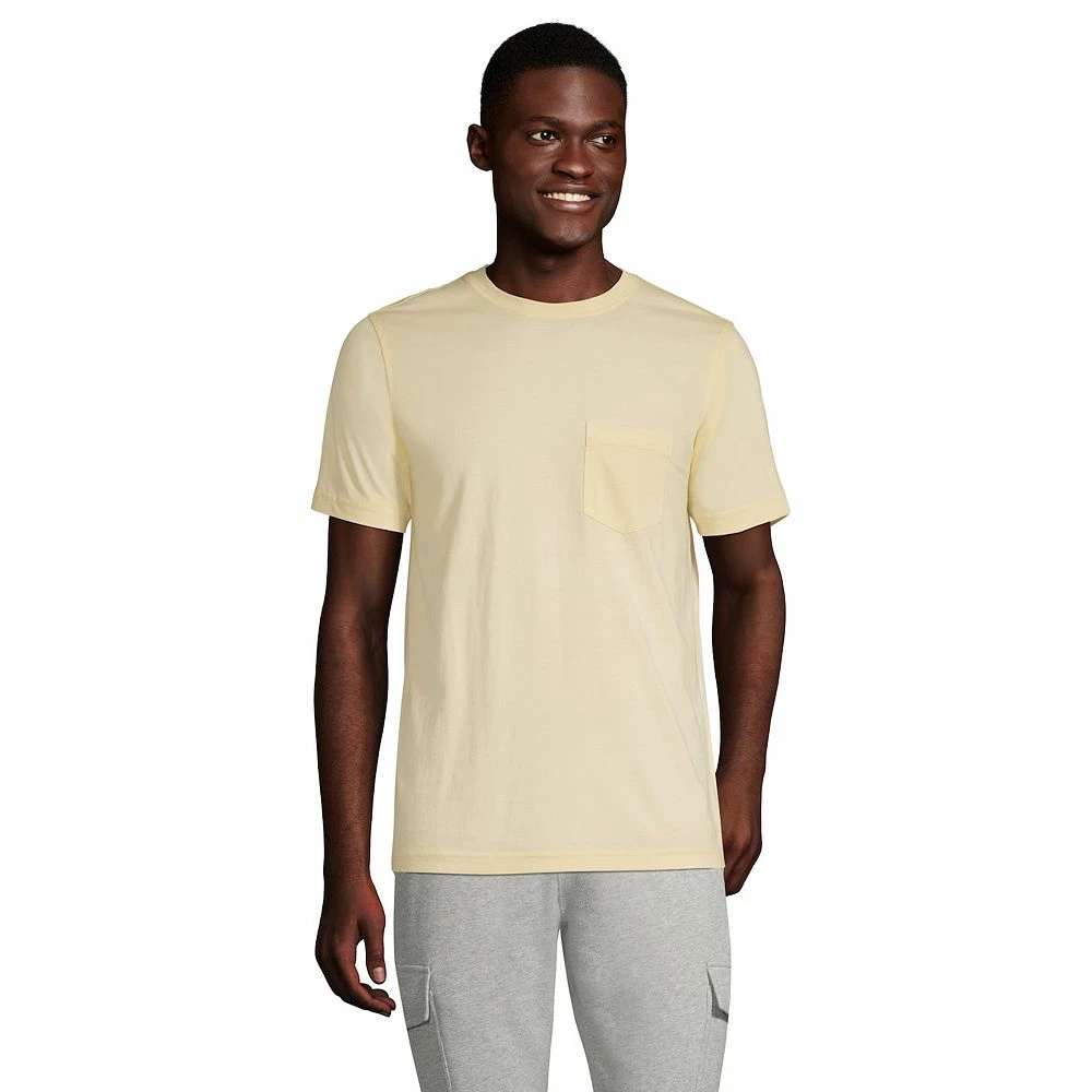 Big & Tall Lands' End Supima Pocket Tee 5 Big & Tall Lands' End Supima Pocket Tee - Image 3