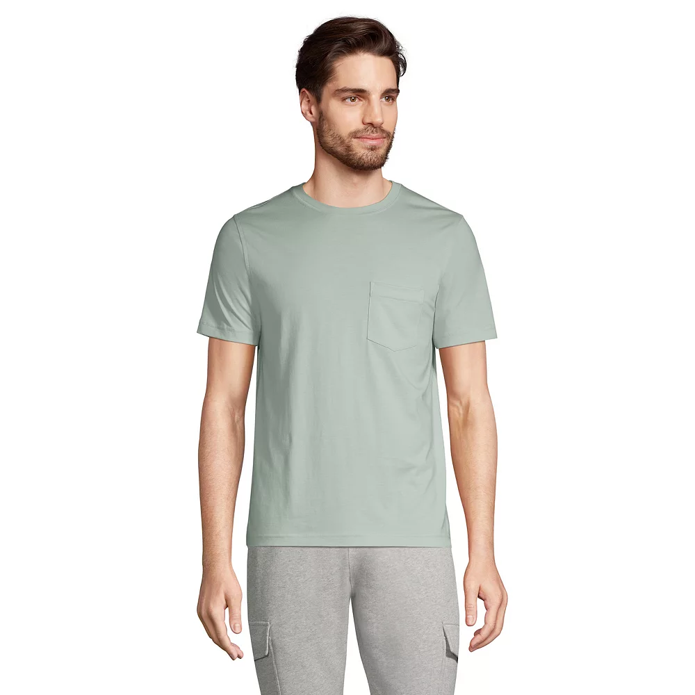 Big & Tall Lands' End Supima Pocket Tee 3 Big & Tall Lands' End Supima Pocket Tee