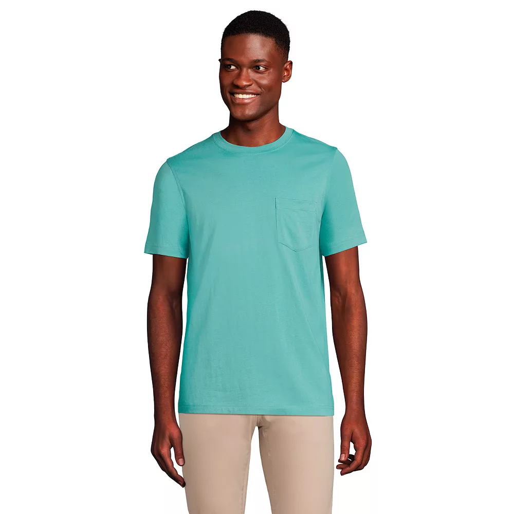 Big & Tall Lands' End Supima Pocket Tee 9 Big & Tall Lands' End Supima Pocket Tee - Image 7