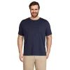 Big & Tall Lands' End Supima Pocket Tee -Cheap Mens Casual Outdoor Clothing Store 5918977 Radiant Navy