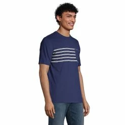 Men's Lands' End Striped Pocket Tee -Cheap Mens Casual Outdoor Clothing Store 5919025 ALT2