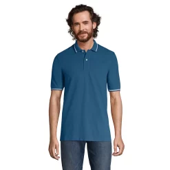 Men's Lands' End Comfort-First Mesh Polo Shirt -Cheap Mens Casual Outdoor Clothing Store 5925507 Evening Blue