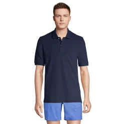 Men's Lands' End Comfort-First Mesh Polo Shirt -Cheap Mens Casual Outdoor Clothing Store 5925507 Radiant Navy