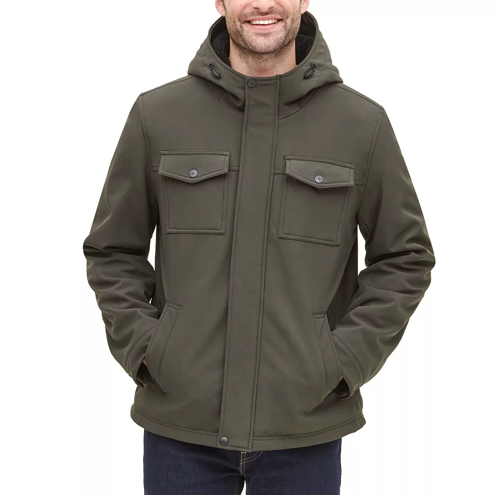 Men's Dockers Hooded Softshell Sherpa Lined Jacket 8 Men's Dockers Hooded Softshell Sherpa Lined Jacket - Image 6