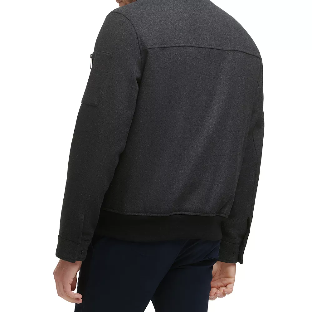 Men's Dockers Wool Blend Bomber Jacket 5 Men's Dockers Wool Blend Bomber Jacket - Image 3