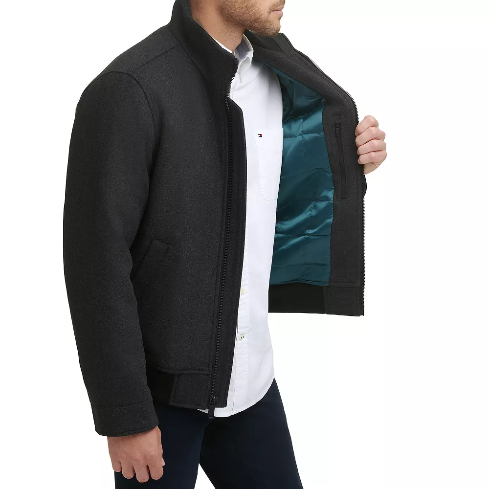 Men's Dockers Wool Blend Bomber Jacket 6 Men's Dockers Wool Blend Bomber Jacket - Image 4