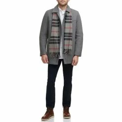 Men's Dockers Wool Blend Coat with Scarf -Cheap Mens Casual Outdoor Clothing Store 5926045 ALT4