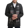 Men's Dockers Wool Blend Coat with Scarf 2 Men's Dockers Wool Blend Coat with Scarf -Cheap Mens Casual Outdoor Clothing Store 5926045 Charcoal