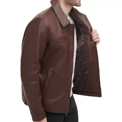 Men's Dockers Faux Leather Jacket -Cheap Mens Casual Outdoor Clothing Store 5926046 ALT3
