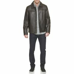 Men's Dockers Faux Leather Jacket -Cheap Mens Casual Outdoor Clothing Store 5926046 ALT5
