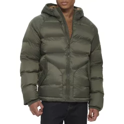 Men's Dockers Hooded Puffer Jacket -Cheap Mens Casual Outdoor Clothing Store 5926050 Olive
