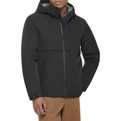Men's Dockers Flex Hooded Jacket -Cheap Mens Casual Outdoor Clothing Store 5926053 Black