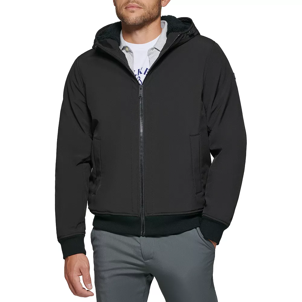Men's Dockers Sherpa Lined Softshell Hoody 4 Men's Dockers Sherpa Lined Softshell Hoody - Image 2