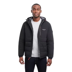 Men's London Fog Flex Stretch Hooded Puffer Coat -Cheap Mens Casual Outdoor Clothing Store 5935033 ALT2