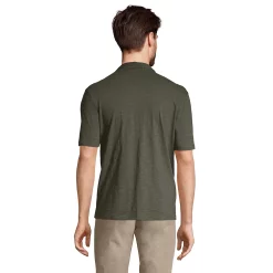 Big & Tall Lands' End Slub Button-Down Shirt -Cheap Mens Casual Outdoor Clothing Store 5946582 ALT