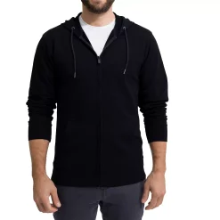 Men's Caliville Cotton Stretch Full-Zip Hoodie -Cheap Mens Casual Outdoor Clothing Store 5947304 Black
