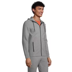 Men's Lands' End Performance Full-Zip Hoodie -Cheap Mens Casual Outdoor Clothing Store 5978064 ALT2