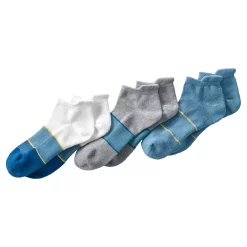 Men's Lands' End 3-Pack Performance Ankle Socks 13 Men's Lands' End 3-Pack Performance Ankle Socks -Cheap Mens Casual Outdoor Clothing Store 5978065 Blue Gray White