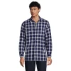 Men's Lands' End Flannel Sherpa-Lined Shirt Jacket