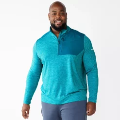 Big & Tall Tek Gear® Mixed Media Pullover -Cheap Mens Casual Outdoor Clothing Store 6120272 Moroccan Teal