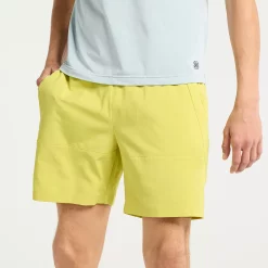 Men's FLX 7" Accelerate Lined Shorts -Cheap Mens Casual Outdoor Clothing Store 6171613 Sunlit Green