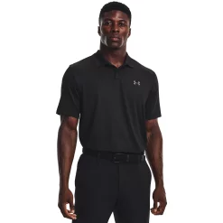 Big & Tall Under Armour Performance Golf Polo -Cheap Mens Casual Outdoor Clothing Store 6224936 Black