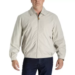 Men's TOWER by London Fog Microfiber Golf Jacket -Cheap Mens Casual Outdoor Clothing Store 890003 Cement